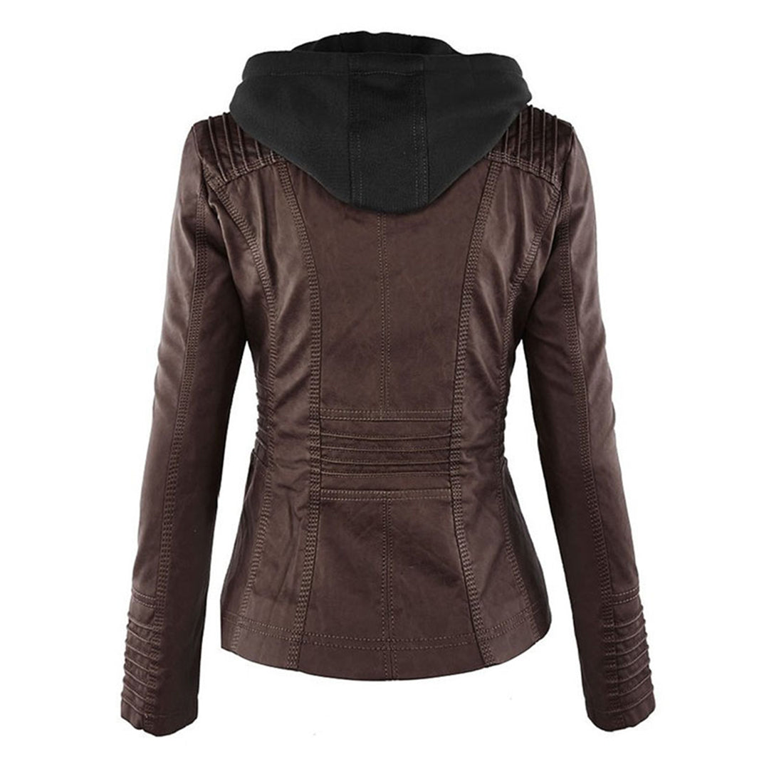Bellini | Jaqueta de couro da moda com capuz