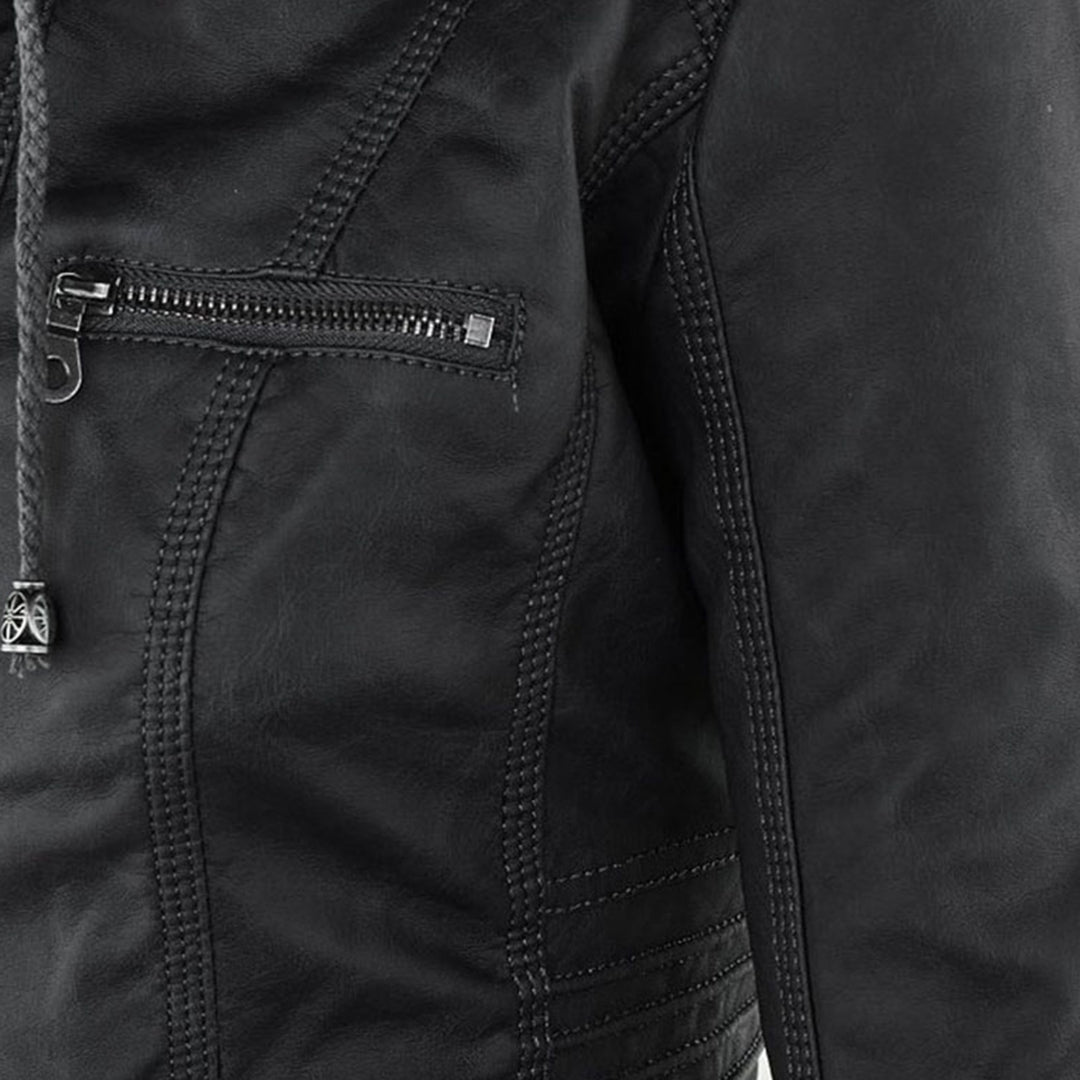 Bellini | Jaqueta de couro da moda com capuz