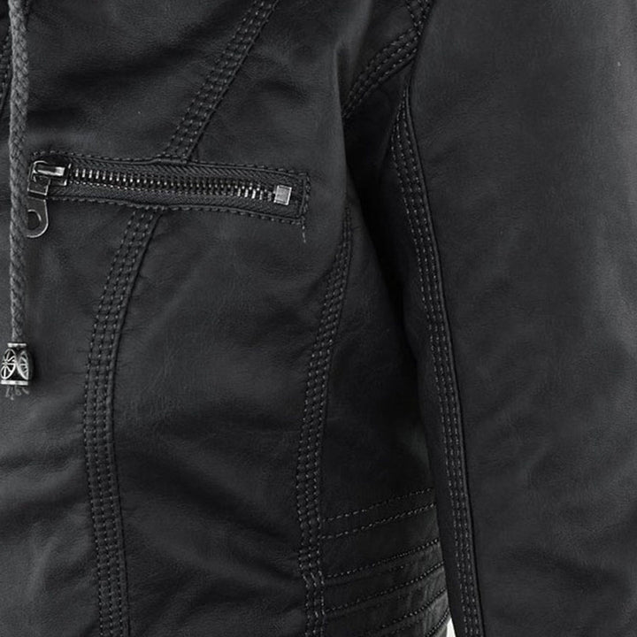 Bellini | Jaqueta de couro da moda com capuz