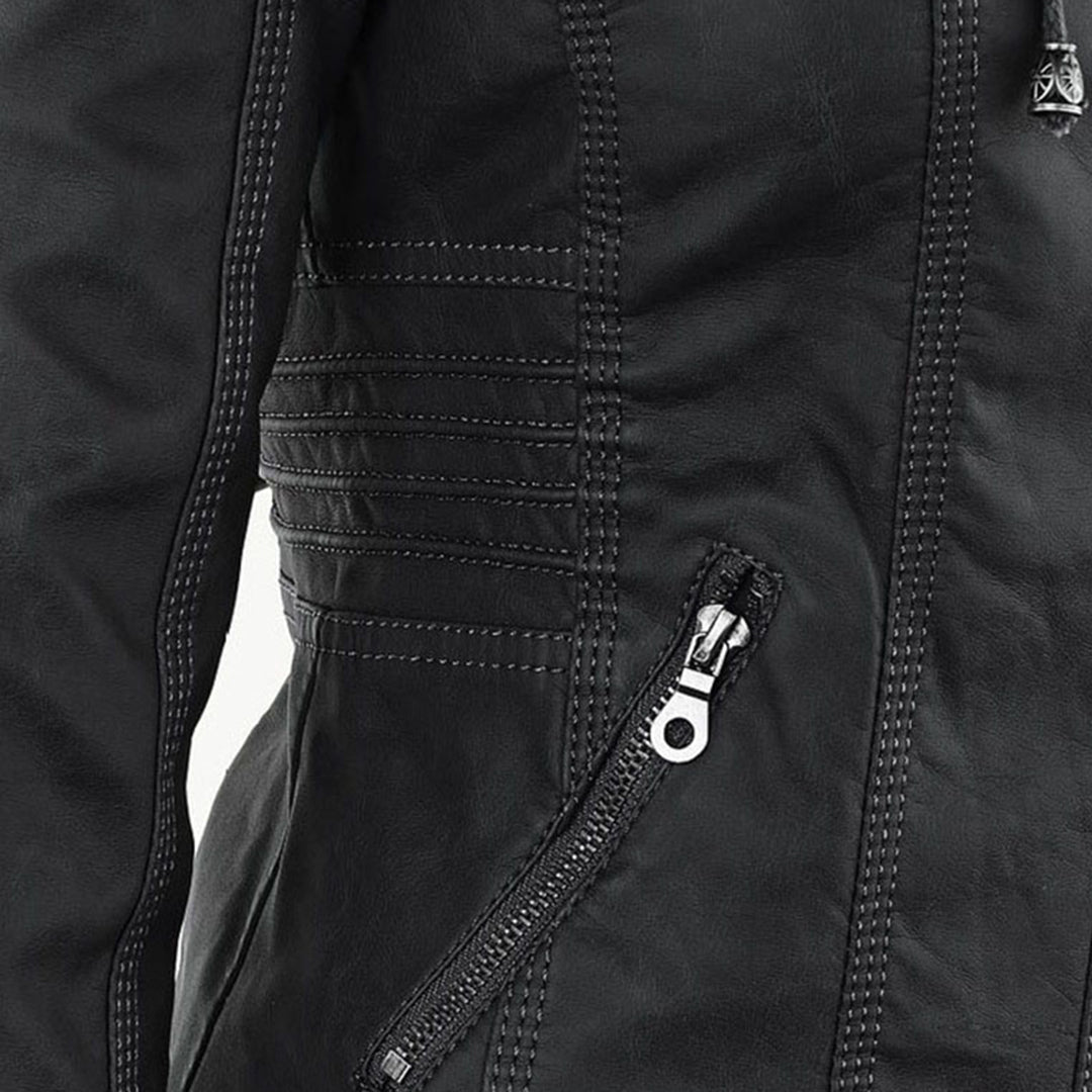 Bellini | Jaqueta de couro da moda com capuz