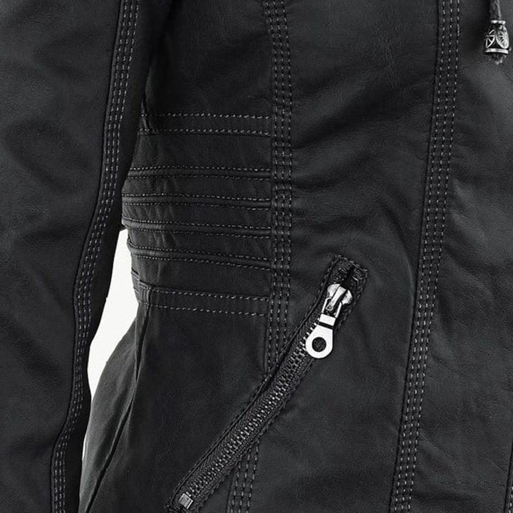 Bellini | Jaqueta de couro da moda com capuz