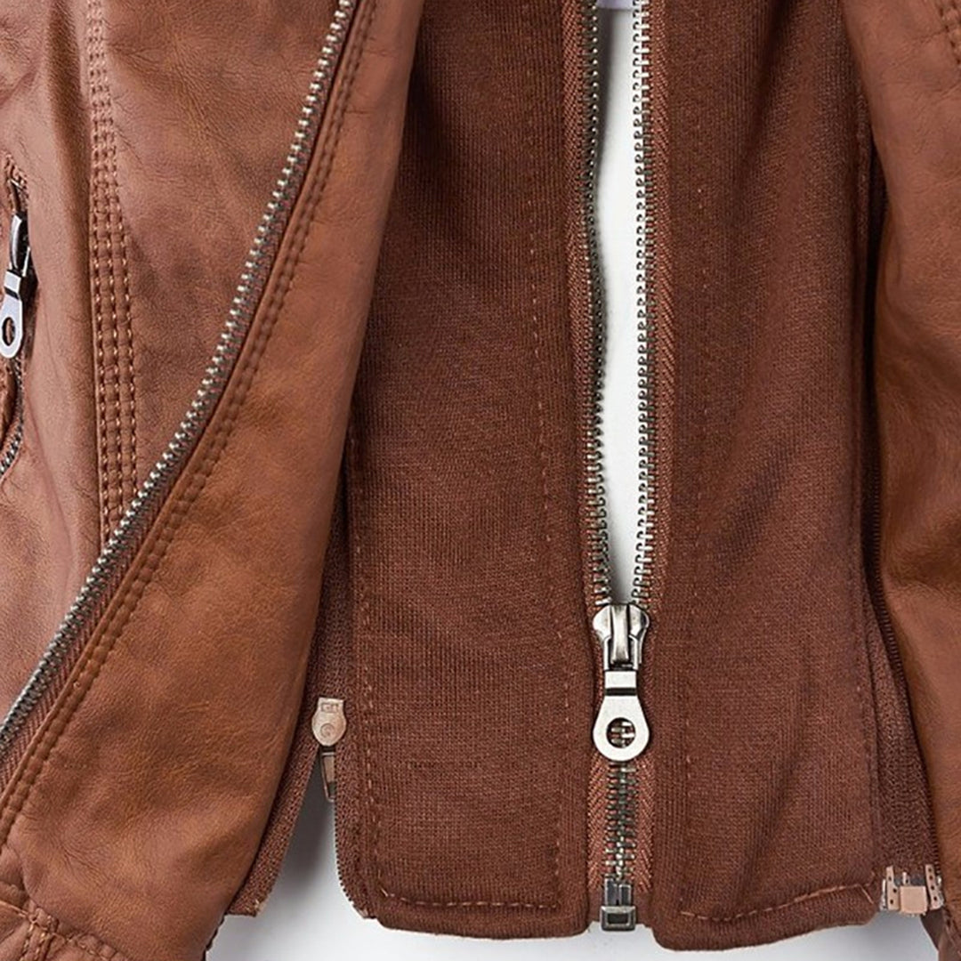 Bellini | Jaqueta de couro da moda com capuz
