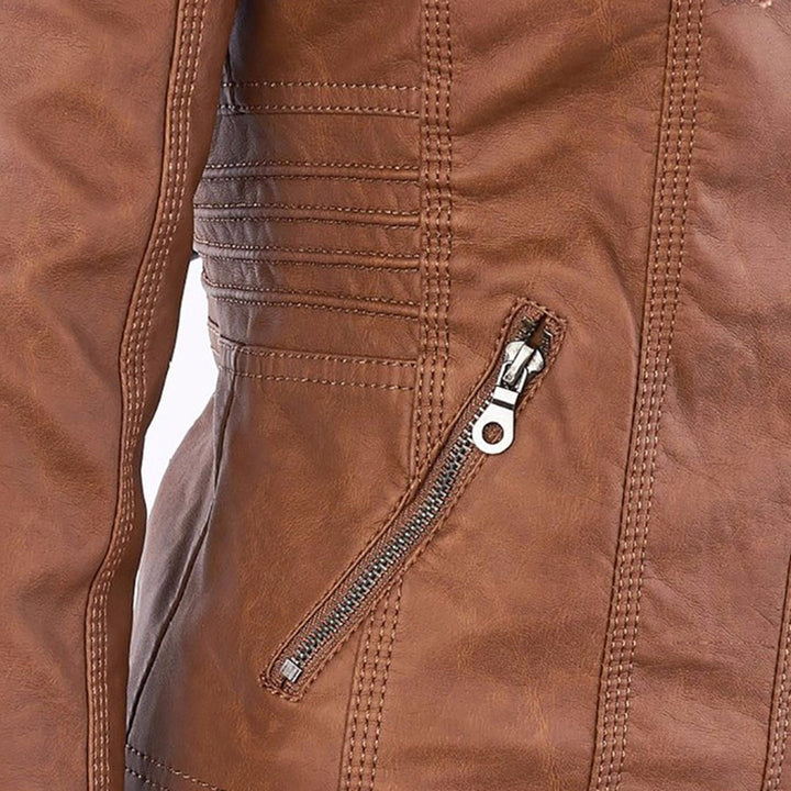 Bellini | Jaqueta de couro da moda com capuz