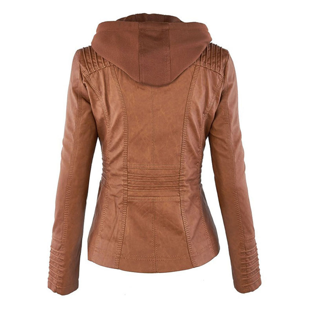 Bellini | Jaqueta de couro da moda com capuz